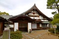 Traditional Japanese architecture in the Byodoin Complex at the city of Uji, Kyoto Royalty Free Stock Photo