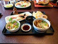 Japanese food. Lunch, dinner.Traditional Japanese food. Royalty Free Stock Photo