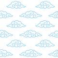 Traditional Japanese cloud pattern Royalty Free Stock Photo