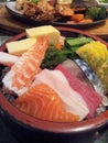 Traditional Japanese Food `Chirashi Sushi` Royalty Free Stock Photo