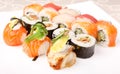 Traditional Japanese food Sushi Royalty Free Stock Photo