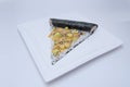 Sushi pizza in a plate Royalty Free Stock Photo