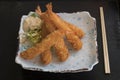 Japanese fried tempura shrimps