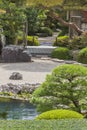 Traditional Japanese garden. Fragment