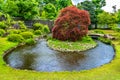 Traditional Japanese garden Koko-en in Himeji