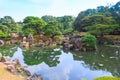 Traditional Japanese garden at Nijo Castle, Kyoto.