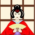 Traditional japanese geisha