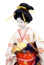 Traditional Japanese geisha doll Royalty Free Stock Photo