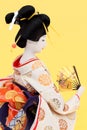 Traditional Japanese geisha doll Royalty Free Stock Photo