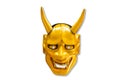 Traditional Japanese golden devil mask Kabuki Mask Royalty Free Stock Photo