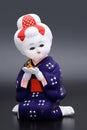 Traditional Japanese Hakata girl doll Royalty Free Stock Photo