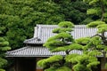 Traditional japanese house in bamboo forest Royalty Free Stock Photo