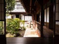 Traditional Japanese house with inner garden Royalty Free Stock Photo