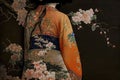 Traditional japanese kimono on a mannequin