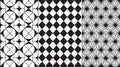 Traditional japanese kumiko pattern seamless vector background with circle and rhombus grid Royalty Free Stock Photo