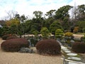 Traditional Japanese Landscape Garden at Nijo Castle, Kyoto, Japan Royalty Free Stock Photo