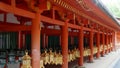 Traditional Japanese Lanterns. Nara, Japan. Royalty Free Stock Photo