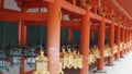 Traditional Japanese Lanterns. Nara, Japan. Royalty Free Stock Photo