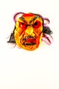 Traditional Japanese mask of a demon Royalty Free Stock Photo