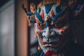 Traditional Japanese mask Royalty Free Stock Photo