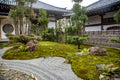 Traditional japanese ornamental garden, Hasedera temple Shoin Hall