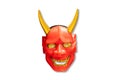 Traditional Japanese red devil mask Kabuki Mask Royalty Free Stock Photo