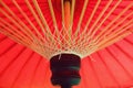 Traditional Japanese red umbrella Royalty Free Stock Photo