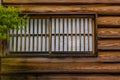 Traditional Japanese rice paper window Royalty Free Stock Photo