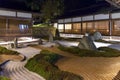 A traditional Japanese rock garden in Koyasan, Japan