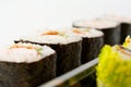 Traditional japanese rolls Royalty Free Stock Photo