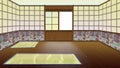 Traditional Japanese Room Interior Royalty Free Stock Photo