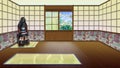 Traditional Japanese Room Interior Royalty Free Stock Photo