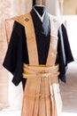 Traditional Japanese Samurai dress kimono for man. Royalty Free Stock Photo