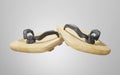 Traditional japanese sandals Geta. 3D rendering Royalty Free Stock Photo