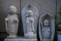 Traditional Japanese stone Buddha statue, Kyoto, Japan