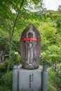 Traditional Japanese stone Buddha statue, Kyoto, Japan