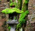 Traditional japanese stone lantern Royalty Free Stock Photo