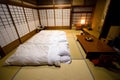 Traditional Japanese style room Ryokan Royalty Free Stock Photo