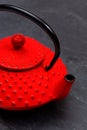 Traditional Japanese teapot on slate Royalty Free Stock Photo