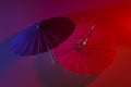 Traditional japanese umbrellas, traditional japanese accessories concept