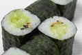 Traditional japanese vegetarian sushi roll.