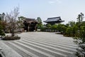 Traditional japanese Zen garden in Kyoto, Japan