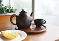 Traditional Javanese Tea and Fried Banana Royalty Free Stock Photo