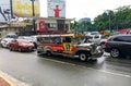 Traditional Jeepney on street city