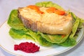 Traditional Jewish food gefilte fish Royalty Free Stock Photo