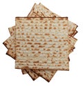 Traditional Jewish holiday food Passover matzo