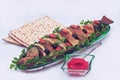 Traditional Jewish Passover foods- gefilte fish