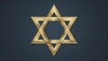 The Traditional Jewish Symbol: Star of David, also known as Magen David. Concept Religious Symbol, Royalty Free Stock Photo
