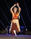 Traditional Jordanian folklore dance Dabke in Katara theater Doha, Qatar