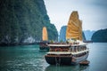 Traditional Junk Halong Bay Vietnam